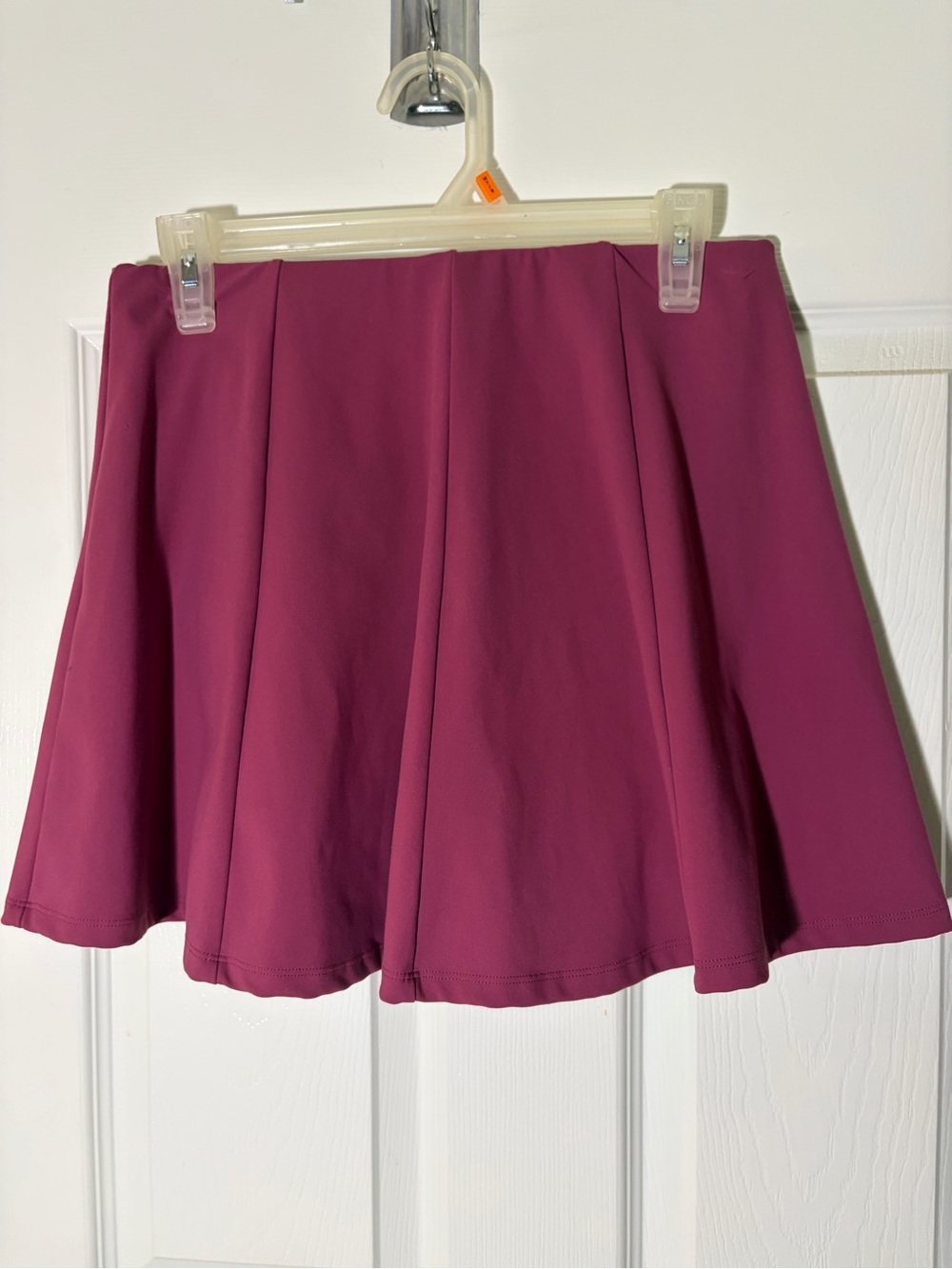 Floral-Free Skater Skirt in Plum